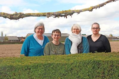 Van links naar rechts: Lieve, Ania, Liesbeth en Tine. © Liselotte Anckaert