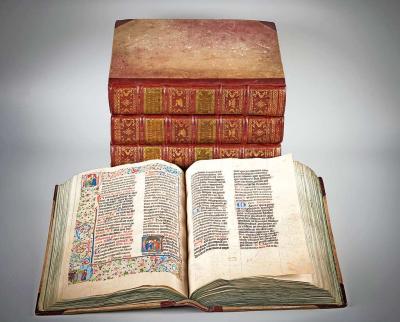 Aan de digitalisering van het brevier ging een grondige restauratie vooraf. © KIK – IRPA