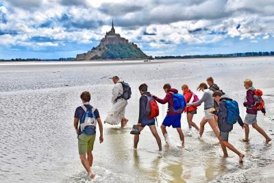 Mozes achterna naar de Mont Saint-Michel was een indrukwekkend moment. © Quid Nunc Viator