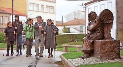 Melide is voor veel pelgrims een van de laatste haltes op weg naar Santiago de Compostela. © RV